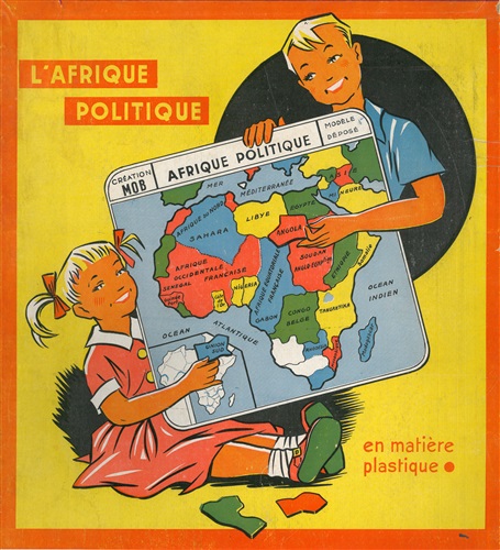 L'Afrique politique puzzle, 1958.
