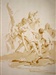 Giovanni Battista TIEPOLO (1696-1770) La mise au tombeau Crayon noir, plume et encre brune, lavis brun 41,5 x 28,5 cm Provenance : collection du Prince Alexis Orloff, sa vente à Paris, galerie Georges Petit les 29 et 30 avril 1920, lot 100 	Collection François Revel  Est : 60.000/80.000 euros