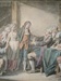 Jean-Baptiste GREUZE (Tournus 1725 - Paris 1805)  Etude pour « L’Accordée du village », 1761 Aquarelle gouachée, plume et encre de Chine, sanguine et crayon noir  30,8 x 44,2 cm Dessin doublé Quelques oxydations de la gouache blanche   Provenance : Peut être vente Jean de Julienne, Paris, du 30 mars au  22 mai 1767, n° 979 (dimensions : 35 x 48 cm)  Peut être vente Grimod de la Reynière, Paris, le 21 août  1797, n°55 Peut être vente Revil, Paris, 29 mars 1842, n°113 Ancienne collection de Madame Gustave Meunié (descendante de l’architecte Fontaine) ; sa vente, Paris, galerie Charpentier, le 14 décembre 1935, n°22, rep. Estimation : 80 000/100 000 euros