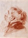Antoine WATTEAU (Valenciennes 1684 – Nogent sur Marne 1721)  Tête de vieillard tournée vers la gauche, regardant vers le haut Sanguine  17 x 14,5 cm Bibliographie : P. Rosenberg, L. A. Prat, Antoine Watteau 1684 – 1721, Catalogue raisonné des dessins, tome I, Milan, 1996, p. 386, n° 241 rep. Estimation : 20 000/25 000 €