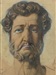 Jean-Auguste Dominique INGRES (1780-1867) Portrait du roi Louis-Philippe pour sa représentation en saint Philippe sur un vitrail de la chapelle Saint-Louis de Dreux, 1844 Aquarelle gouachée sur trait de crayon noir, sanguine, grattage ; mis au carreau à la mine de plomb 33 x 22,2 cm (à vue) Deux déchirures dans le cou (2 cm), une dans la barbe à droite (3 cm). Provenance : vente Van Marcke, Paris, le 29 novembre 1934, n°9 (vendu avec une lettre de Louis Robert datée du 26 avril 1844) Bibliographie : Jacques Foucart, « Ingres, les cartons de vitraux des collections du Louvre », Paris, éd. RMN, 2002, p.92 Estimation : 40 000/60 000 €
