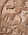 Marmorino : détail d'un sgraffito&copy; Y.Robic 