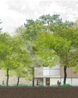 coupe transversale de l'école maternelle / coupe longitudinale de la maison des associations