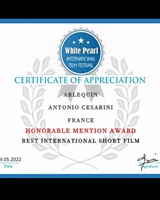 AWARD SHORT FILM ARLEQUIN 