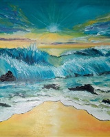 Isa - "Breakers at sunrise" (© Isarielle)