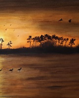 Isa - "By the lake at dusk" (© Isarielle)