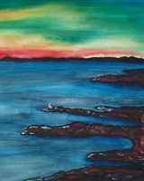 Isa - "La mer, l oiseau et les cabanons" (© Isarielle)