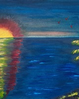 Isa - "Soleil couchant sous les tropiques" (© Isarielle)