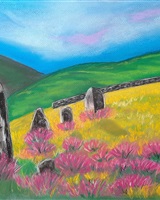 Isa - "La lande, les menhirs et les oiseaux" (© Isarielle)