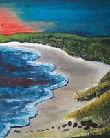 Isa - "Seascape at sunset" (© Isarielle)