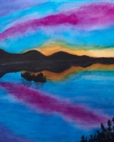 Isa - "Colorful lake at dusk" (© Isarielle)
