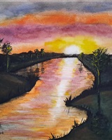 Isa - "Sunset over the river" (© Isarielle)