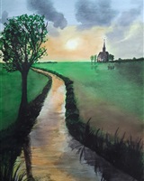 Isa - "Douceur crépusculaire sur la rivière" (© Isarielle)