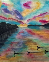 Isa - "Sur les ailes du crépuscule enchanté" (© Isarielle)