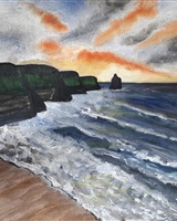 Isa - "Cliffs, waves and sky" (© Isarielle)