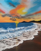 Isa - "Waves, foam and colorful sky" (&copy; Isarielle)