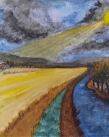 Isa - "Rayons de soleil sur le village" (&copy; Isarielle)