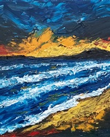 Isa - "Stormy seascape at sunset" (&copy; Isarielle)