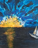 Isa - "Sailboat at sunset" (&copy; Isarielle)