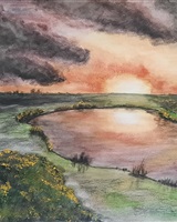 Isa - "Ajoncs au bord du lac" (&copy; Isarielle)