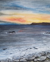 Isa - "Rocks and foam at dusk" (&copy; Isarielle)