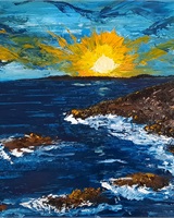 Isa - "Sea, cliffs and sunset" (&copy; Isarielle)