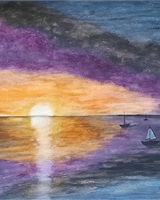 Isa - "Sailing boats at sunset" (&copy; Isarielle)