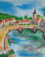 Isa - "Village fleuri et ensoleillé" (&copy; Isarielle)