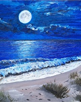 Isa - "Les dunes sous la lune" (&copy; Isarielle)