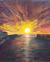 Isa - "The harbor at sunset" (&copy; Isarielle)