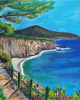 Isa - "Sur la corniche ensoleillée" (&copy; Isarielle)