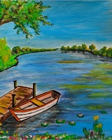 Isa - "La barque et le ponton" (&copy; Isarielle)