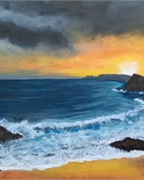 Isa - "Golden sunset over the cliffs" (&copy; Isarielle)