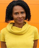Fond orange<br />Claudine Joly