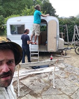 Tournage Caravane Gitan<br />