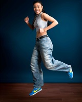 Photo plein pied en mouvement<br />Charlène Maridor